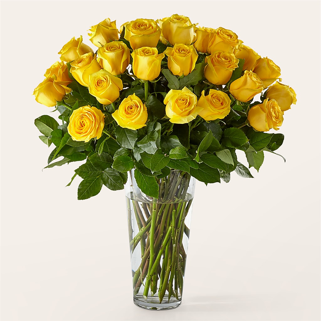 Long Stem Yellow Rose Bouquet – PARKER'S FLORIST, Madison AL
