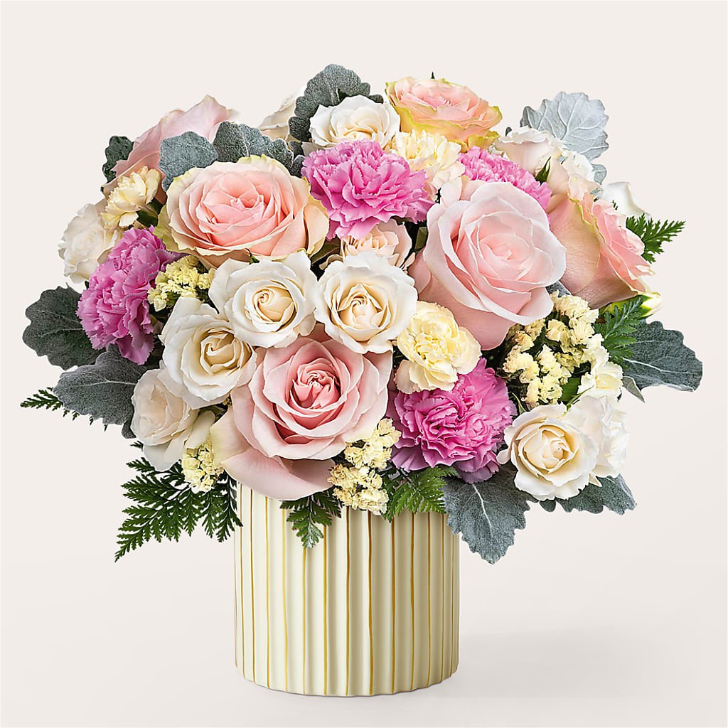 Blissful Moments Bouquet with Ivory Vase – PARKER'S FLORIST, Madison AL