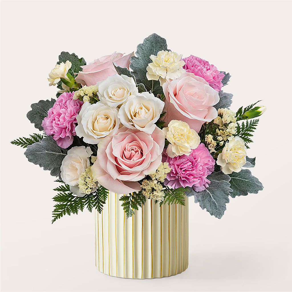 Blissful Moments Bouquet with Ivory Vase – PARKER'S FLORIST, Madison AL