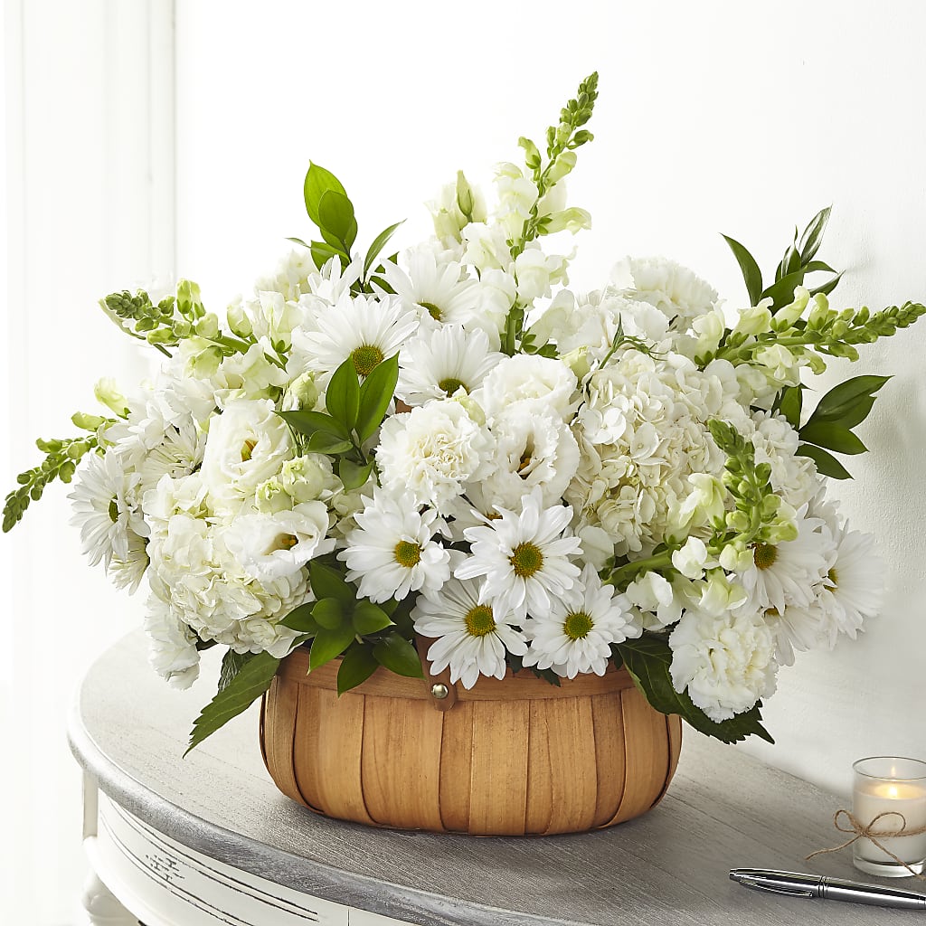 Pure Ivory Basket – PARKER'S FLORIST, Madison AL