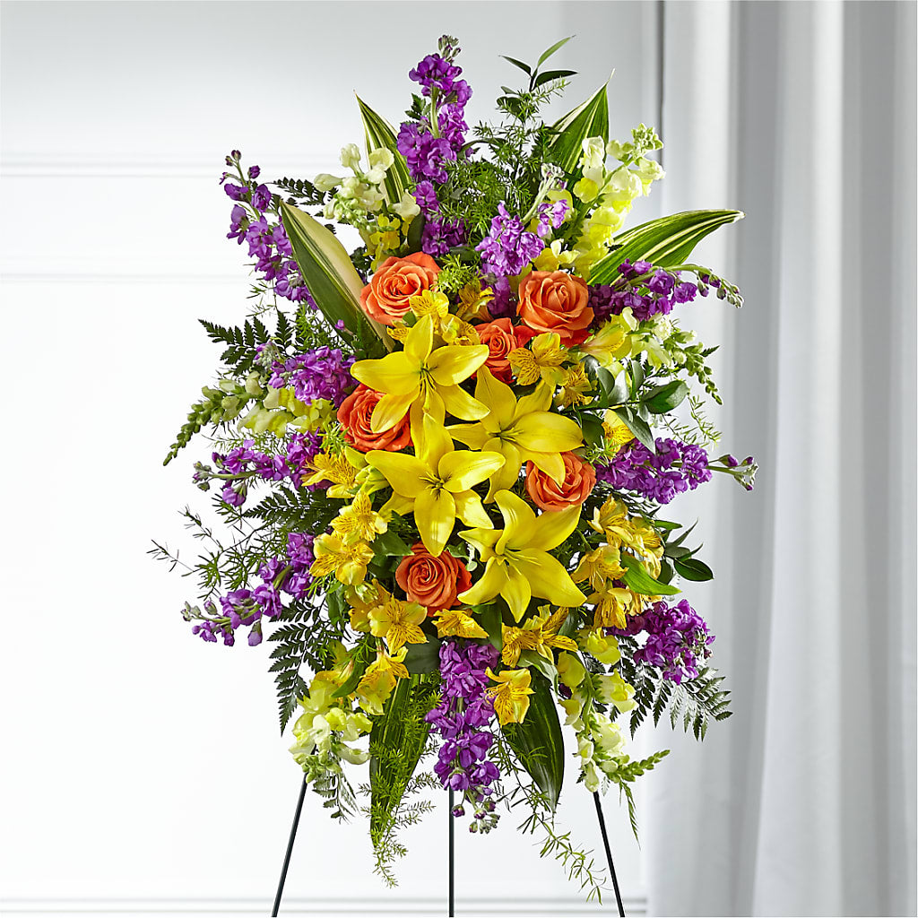 Thoughtful Prayers Standing Spray – PARKER'S FLORIST, Madison AL