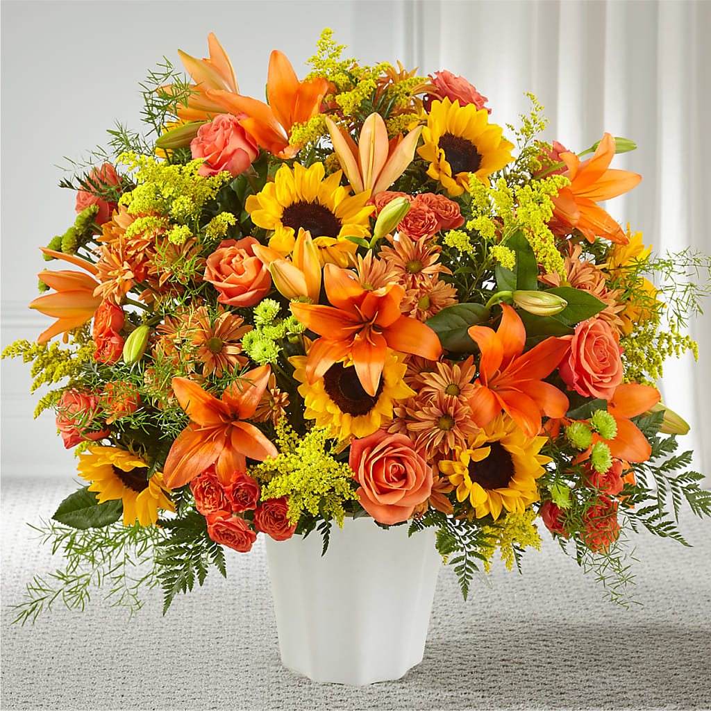 Harvest Thoughts Floor Basket – PARKER'S FLORIST, Madison AL