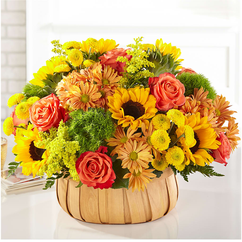 Harvest Sunflower Basket – PARKER'S FLORIST, Madison AL