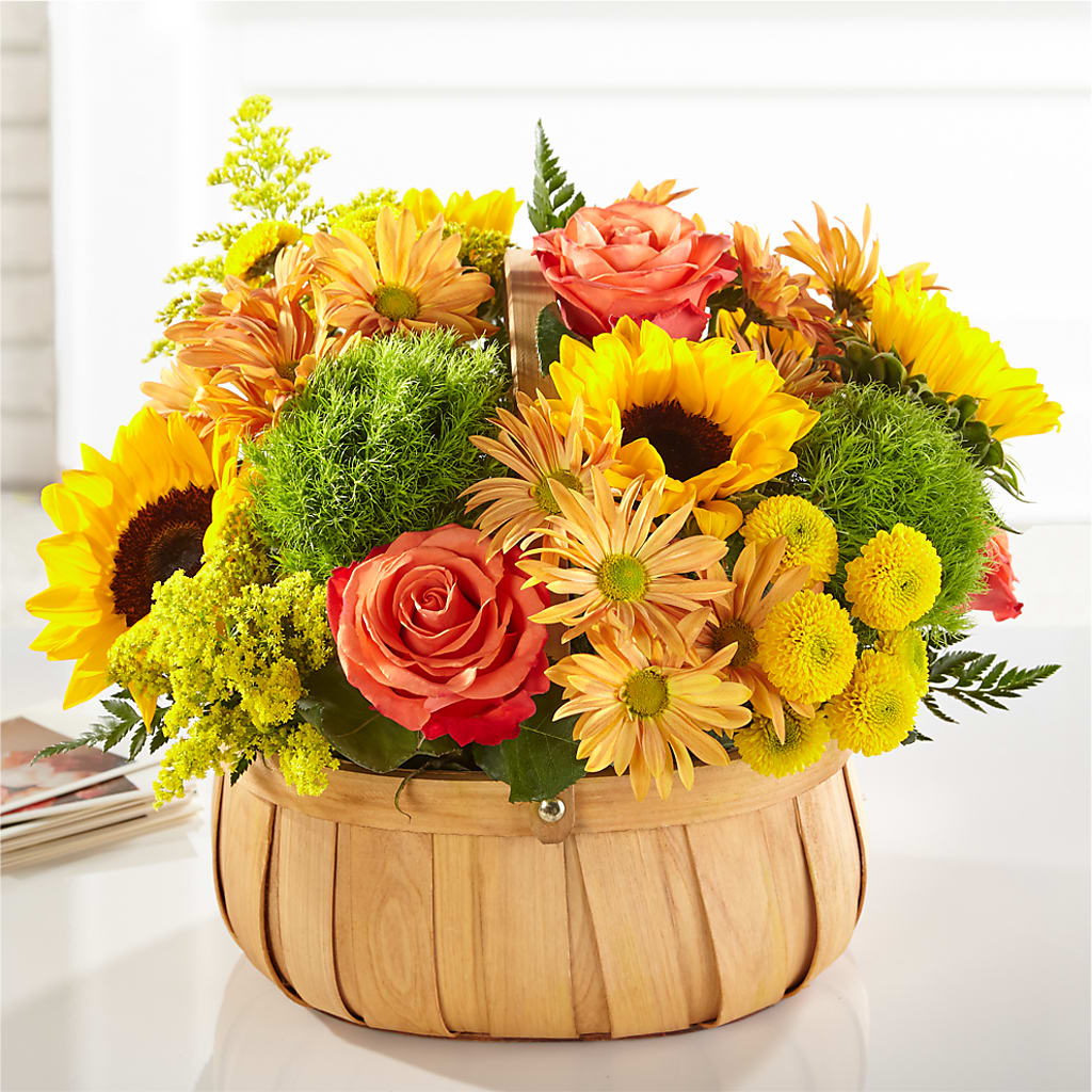 Harvest Sunflower Basket – PARKER'S FLORIST, Madison AL