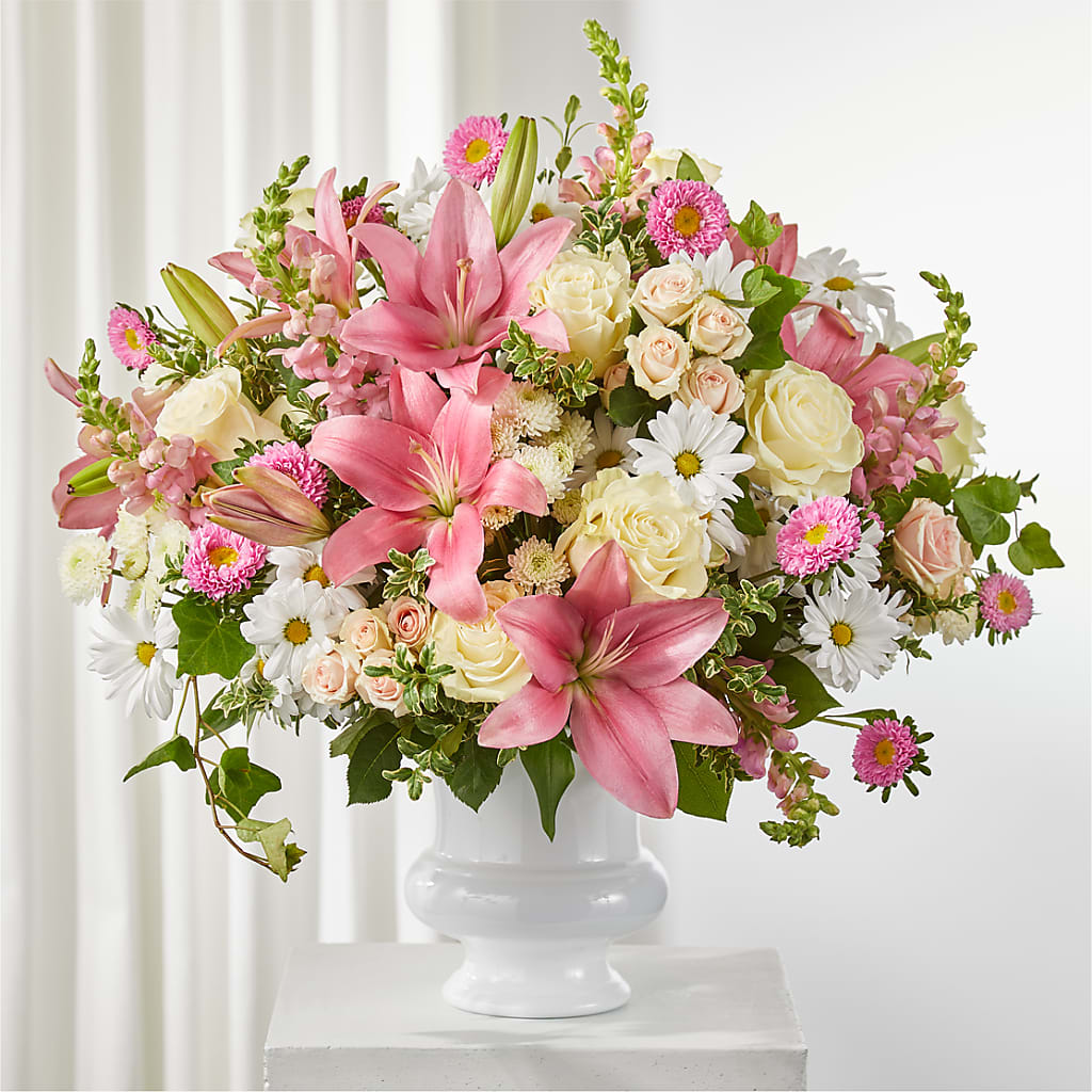 Empathetic Blooms Urn Arrangement – PARKER'S FLORIST, Madison AL