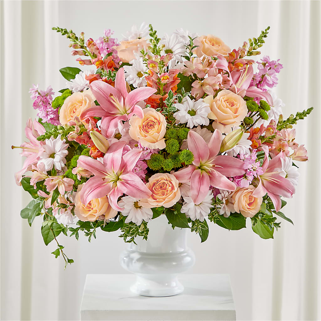Heartfelt Gesture Urn Arrangement – PARKER'S FLORIST, Madison AL
