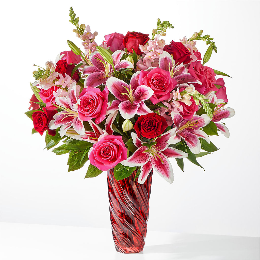 Always You Bouquet with Luxe Swirl Vase – PARKER'S FLORIST, Madison AL