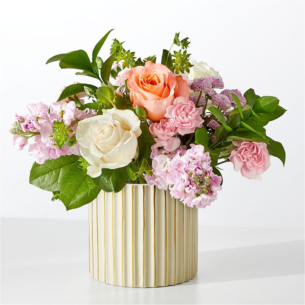 French Market Bouquet with Ivory Vase – PARKER'S FLORIST, Madison AL
