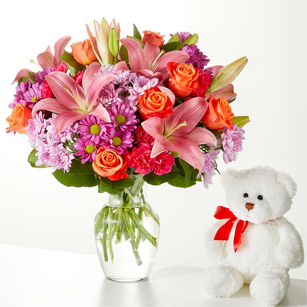 One and Only Bouquet and Bear Bundle – PARKER'S FLORIST, Madison AL