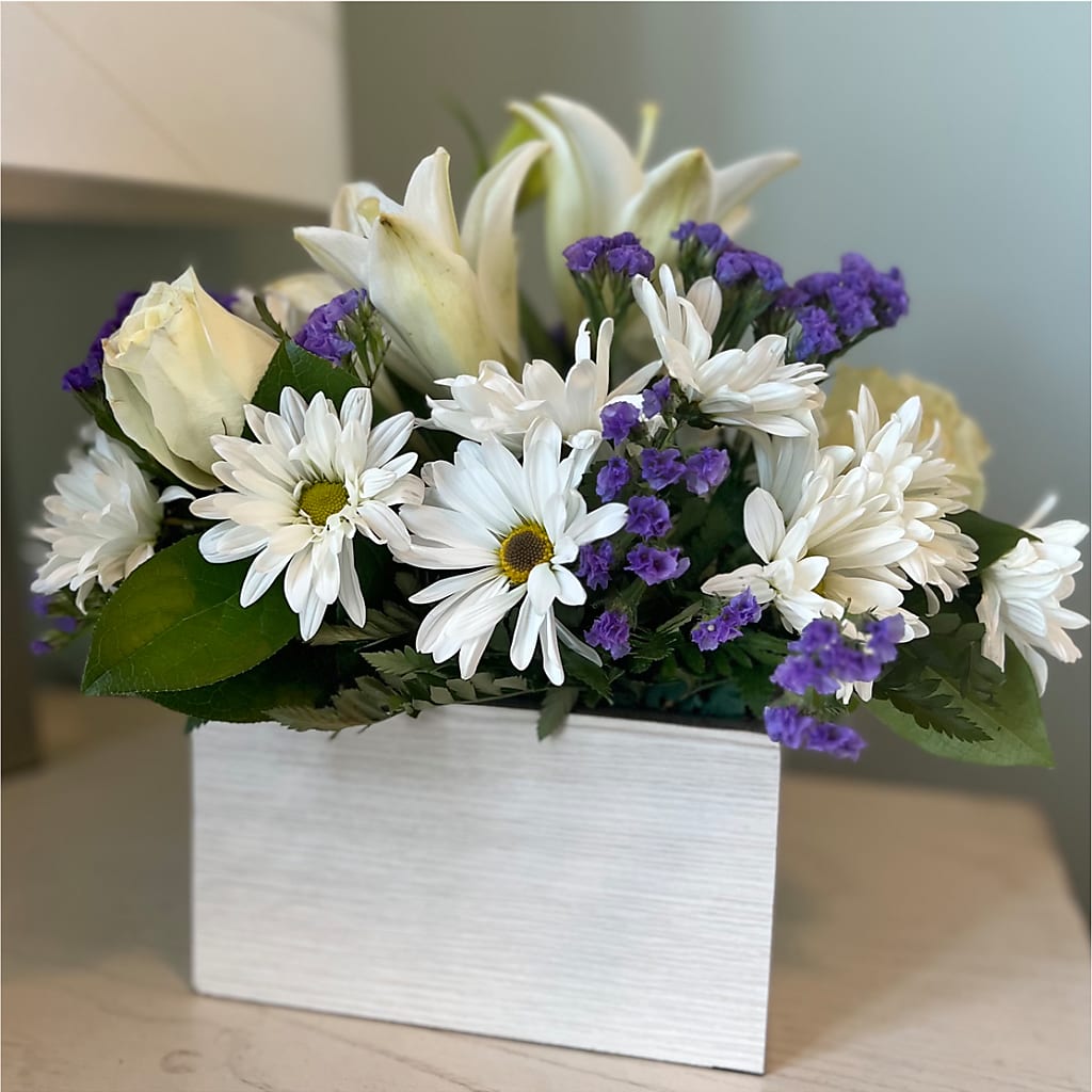 Beyond Blue Box Bouquet – PARKER'S FLORIST, Madison AL