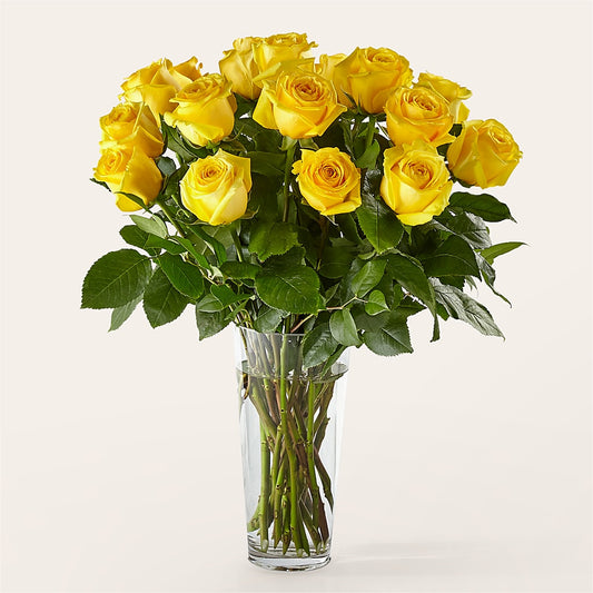 Long Stem Yellow Rose Bouquet – PARKER'S FLORIST, Madison AL