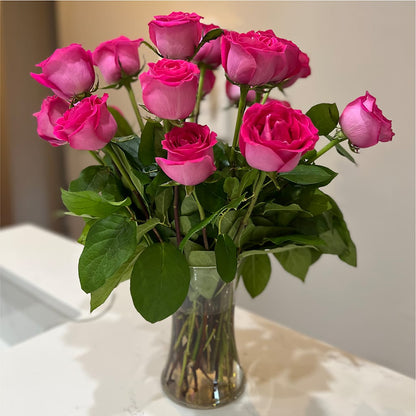 Long Stem Pink Rose Bouquet – PARKER'S FLORIST, Madison AL