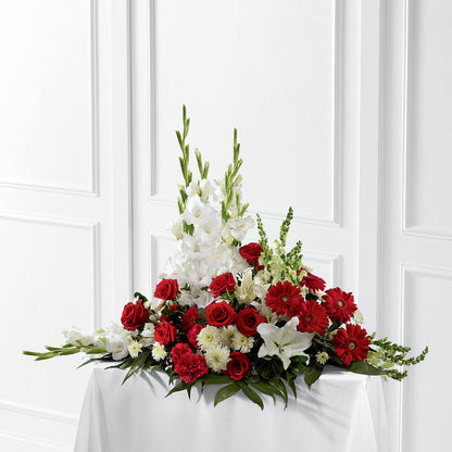 Crimson & White Arrangement – PARKER'S FLORIST, Madison AL