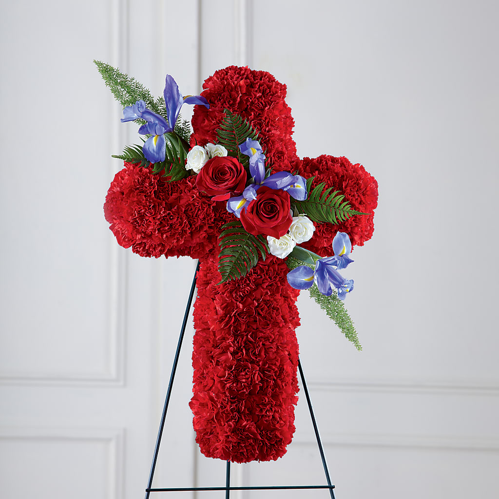 Faithful Hero Floral Cross – PARKER'S FLORIST, Madison AL