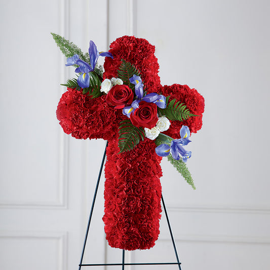 Faithful Hero Floral Cross – PARKER'S FLORIST, Madison AL