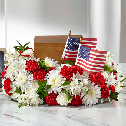 Spirit of Patriotism Cremation Adornment – PARKER'S FLORIST, Madison AL