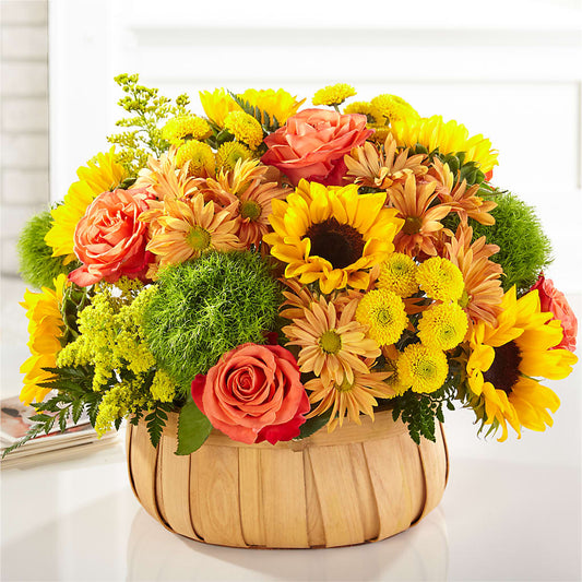 Harvest Sunflower Basket – PARKER'S FLORIST, Madison AL