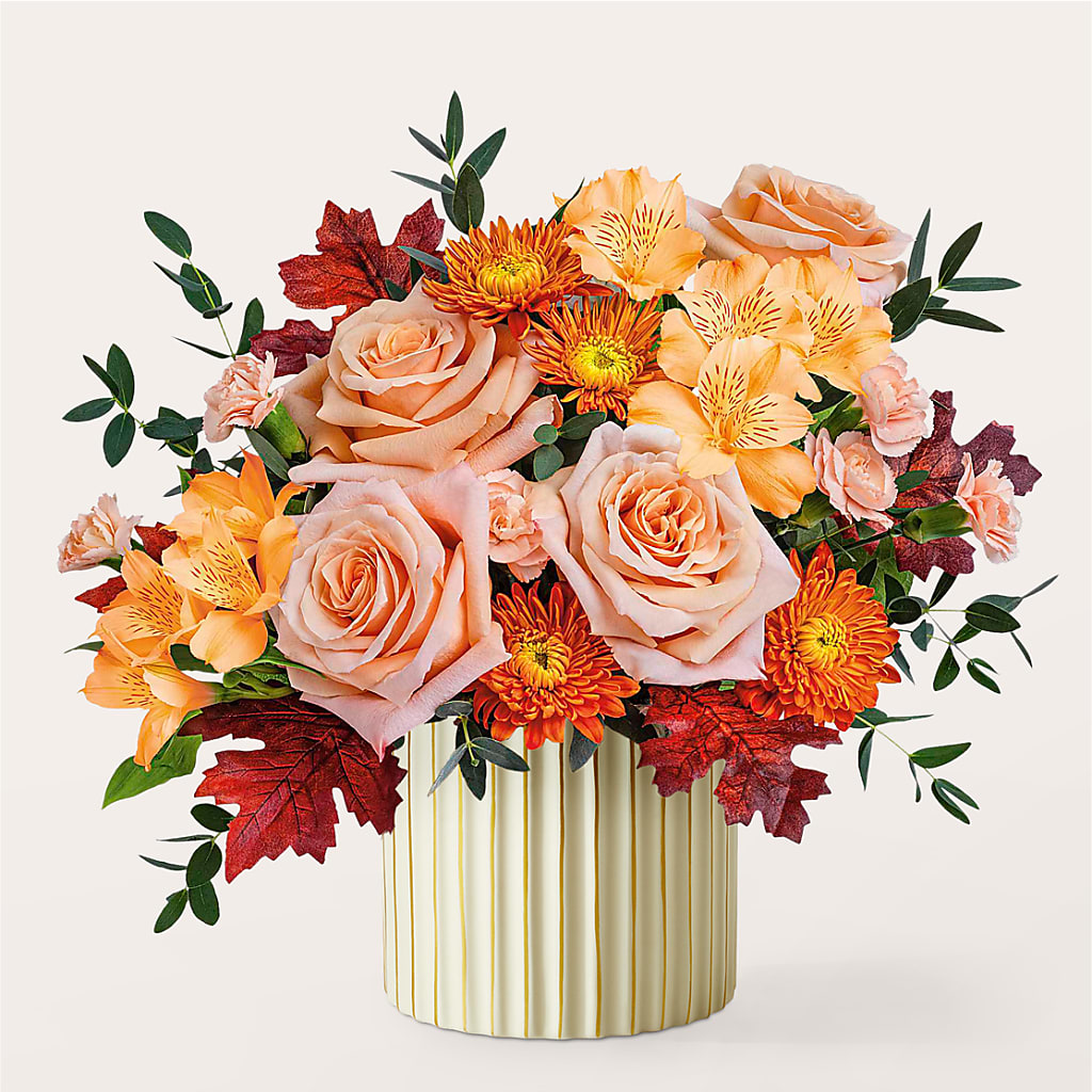Spiced Latte Bouquet with Ivory Vase – PARKER'S FLORIST, Madison AL
