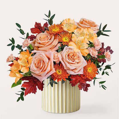 Spiced Latte Bouquet with Ivory Vase – PARKER'S FLORIST, Madison AL