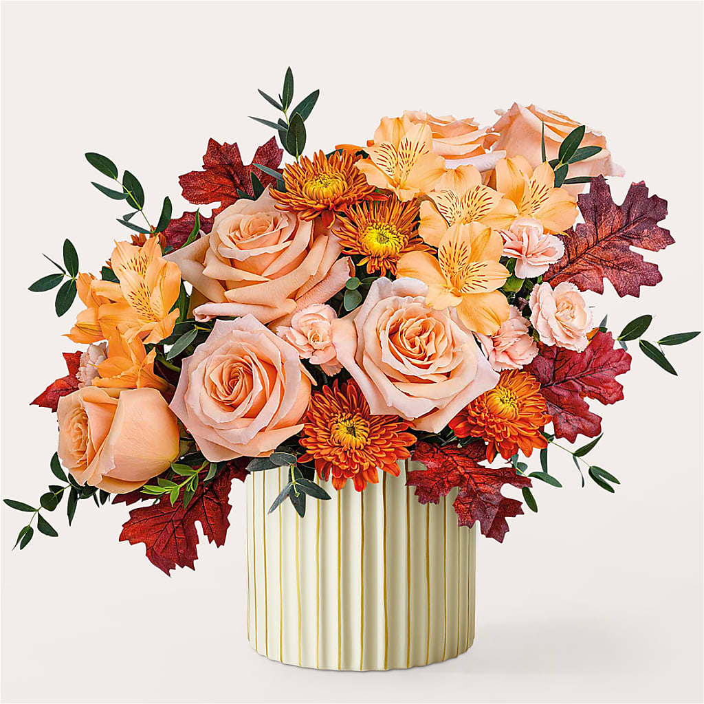 Spiced Latte Bouquet with Ivory Vase – PARKER'S FLORIST, Madison AL