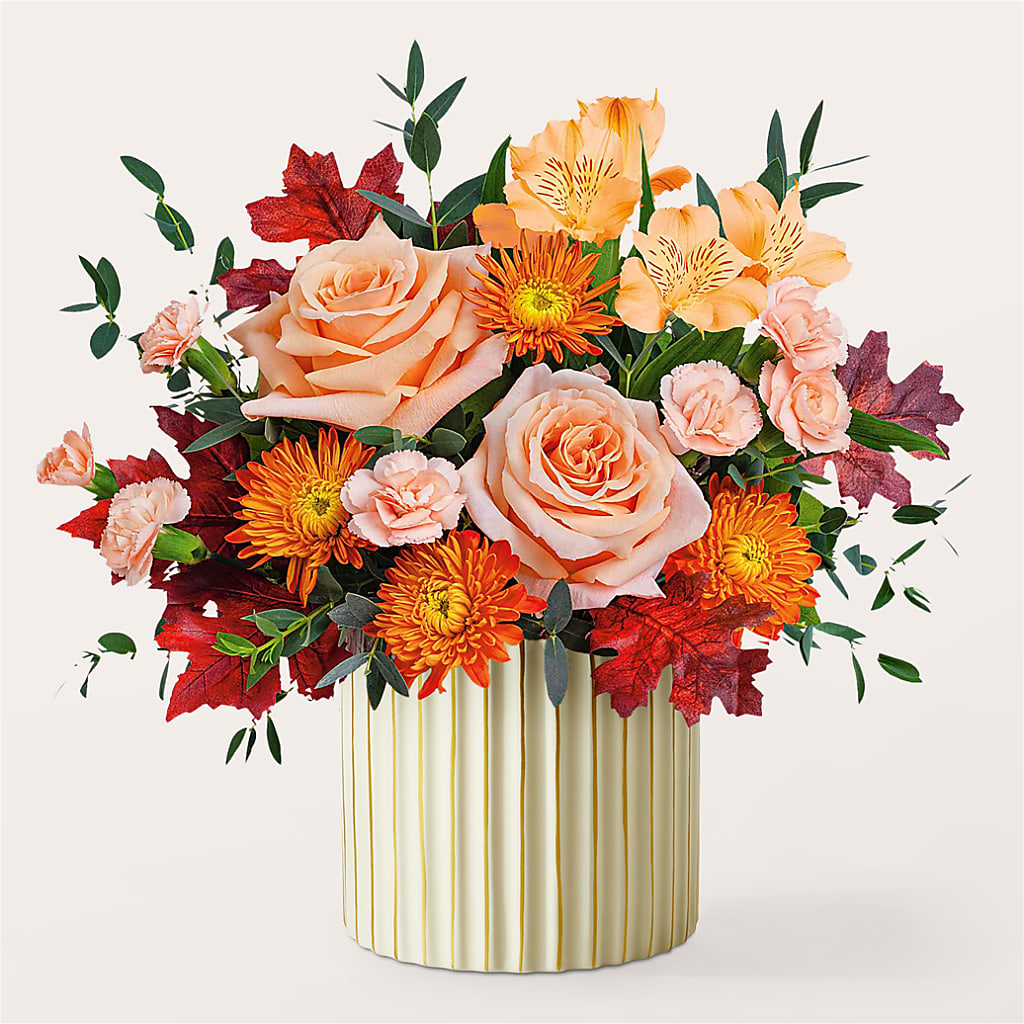 Spiced Latte Bouquet with Ivory Vase – PARKER'S FLORIST, Madison AL