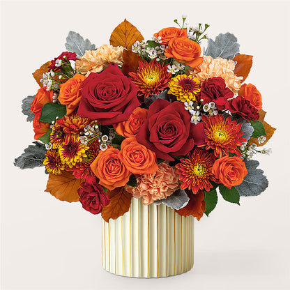 Merlot Bouquet with Ivory Vase – PARKER'S FLORIST, Madison AL