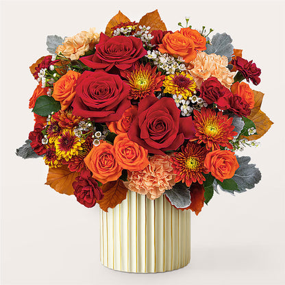 Merlot Bouquet with Ivory Vase – PARKER'S FLORIST, Madison AL