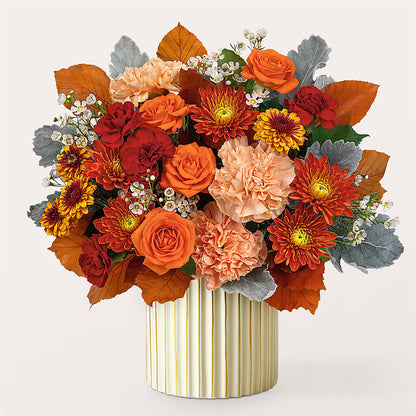 Merlot Bouquet with Ivory Vase – PARKER'S FLORIST, Madison AL