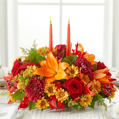 Autumn's Embrace Centerpiece – PARKER'S FLORIST, Madison AL