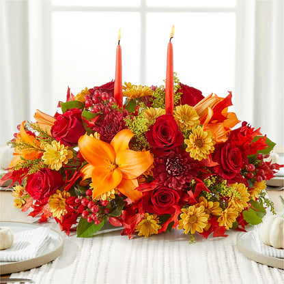 Autumn's Embrace Centerpiece – PARKER'S FLORIST, Madison AL