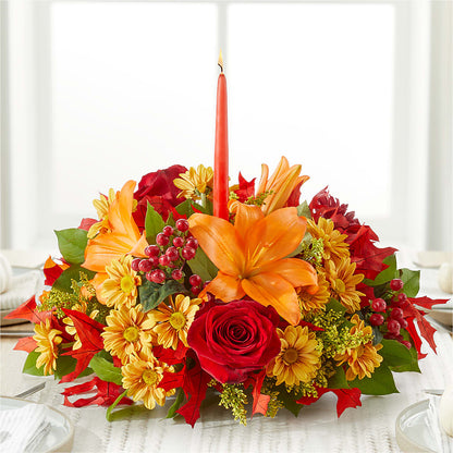 Autumn's Embrace Centerpiece – PARKER'S FLORIST, Madison AL