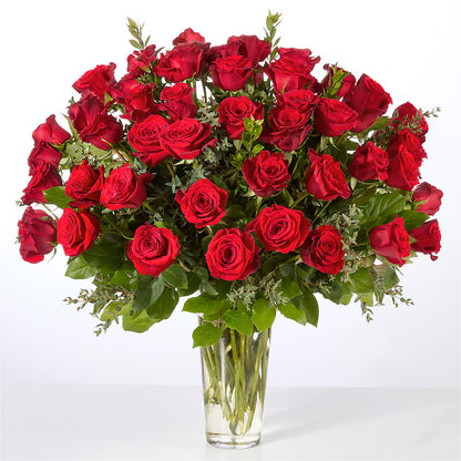 Forever Yours Fifty Stem Red Rose Bouquet – PARKER'S FLORIST, Madison AL
